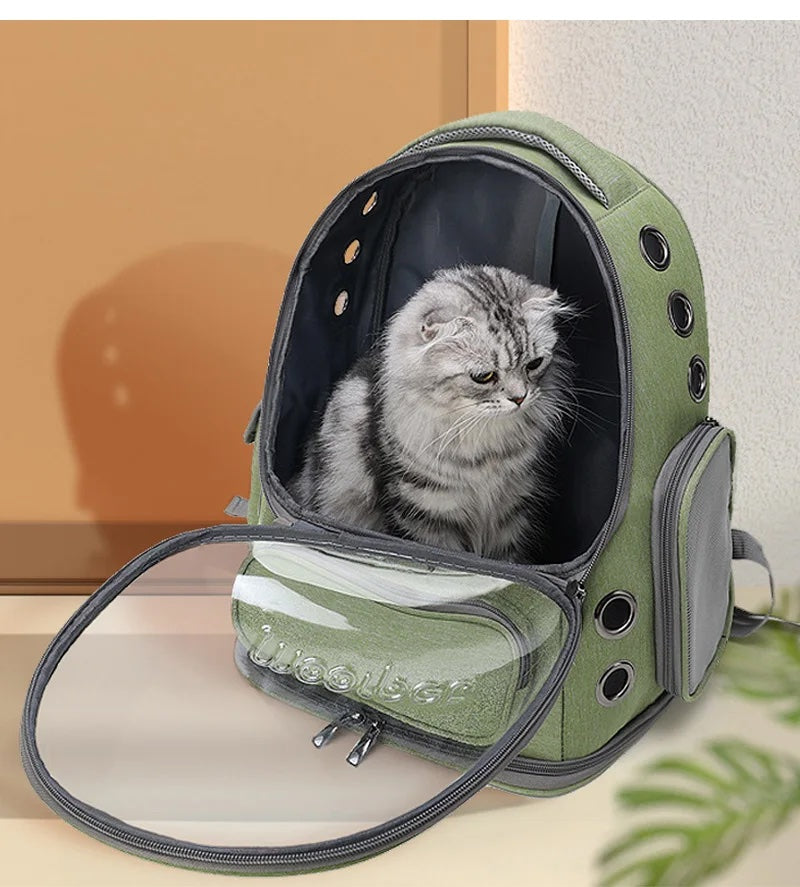 Smart Whiskers™ Transparent Pet Carrier Backpack