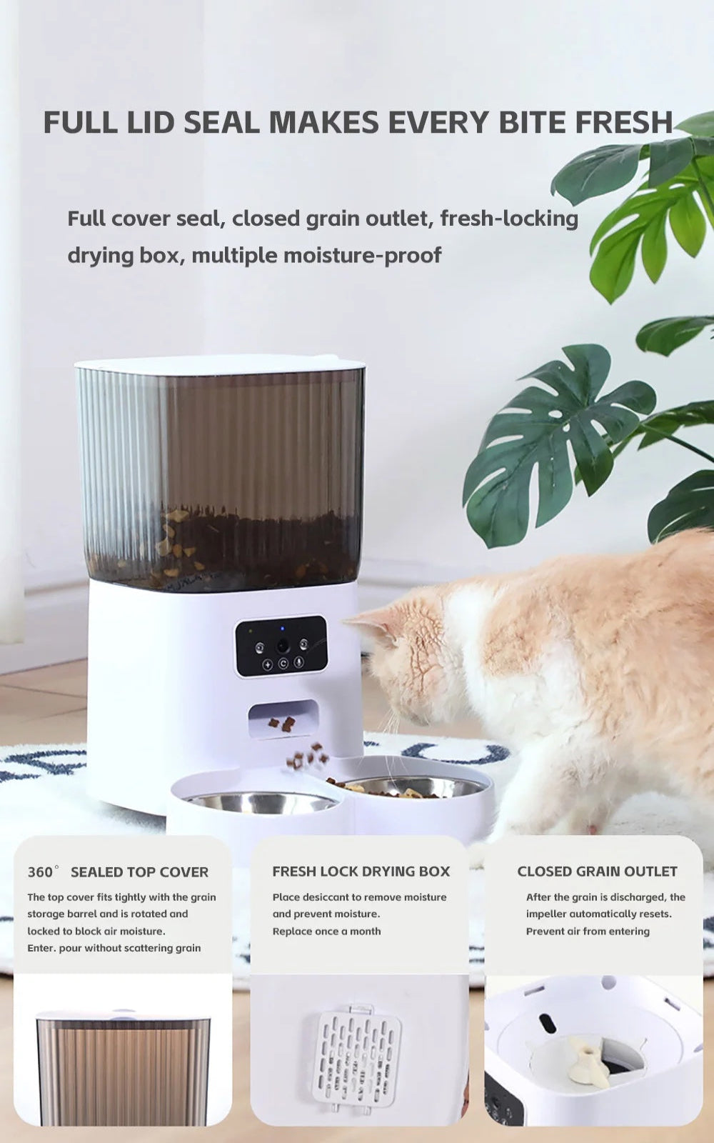 Smart Whiskers™ Automatic Pet Feeder With Camera