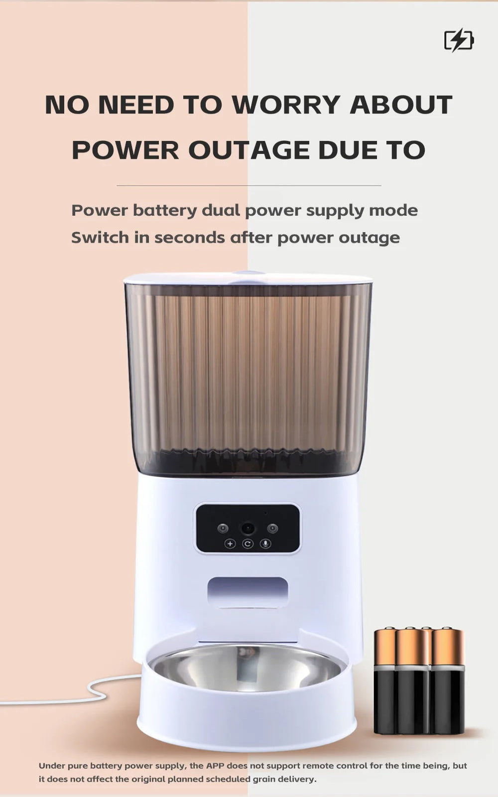 Smart Whiskers™ Automatic Pet Feeder With Camera