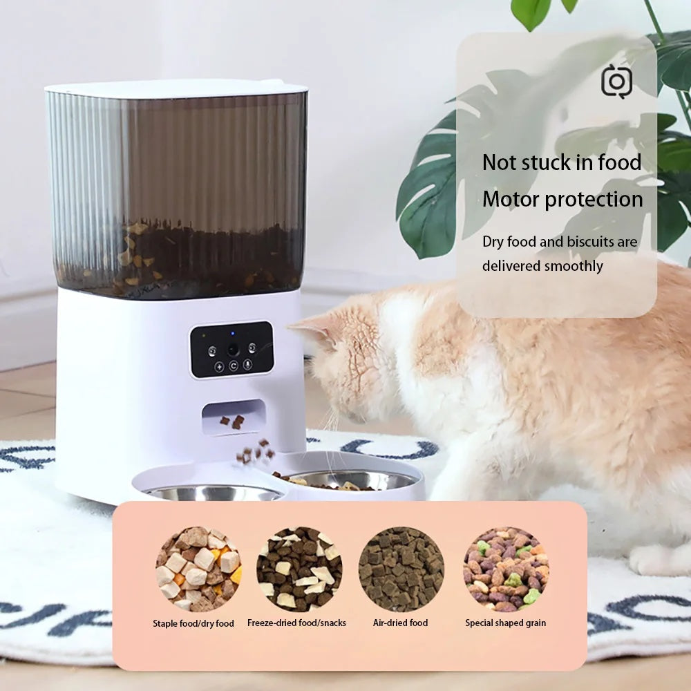 Smart Whiskers™ Automatic Pet Feeder With Camera