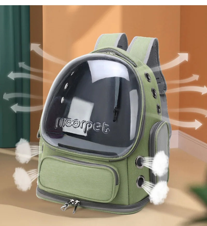Smart Whiskers™ Transparent Pet Carrier Backpack