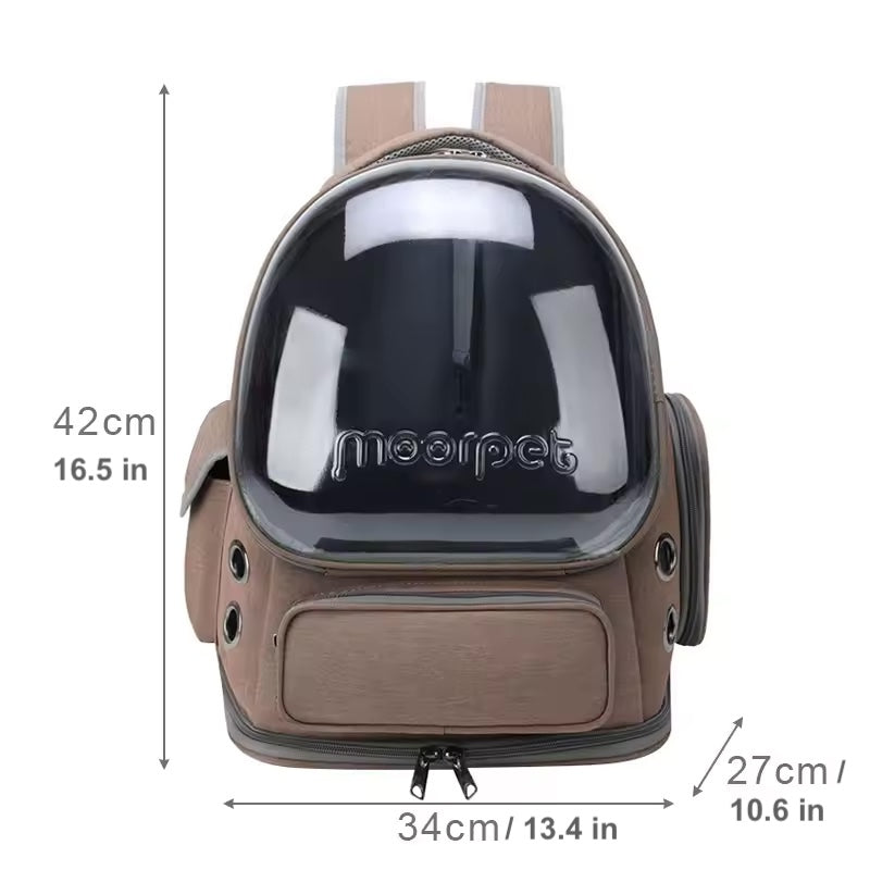 Smart Whiskers™ Transparent Pet Carrier Backpack